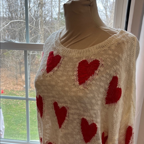 Red Heart Patterned Sweater - Picture 2 of 3